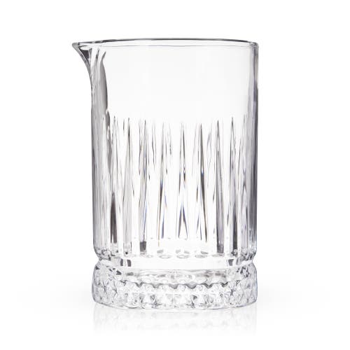 Viski Pedestal Crystal Mixing Glass In Clear