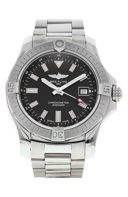 Watchfinder & Co. Breitling Preowned Avenger Automatic 43 Bracelet Watch, 43mm in Silver/Black 