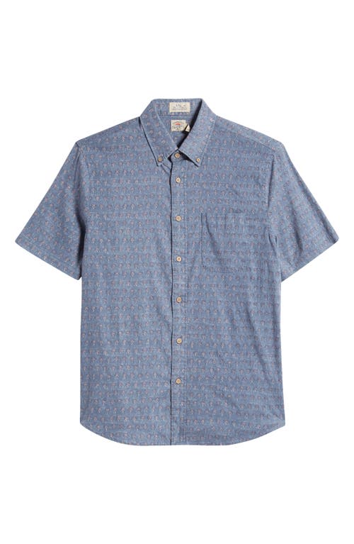 Breeze Short Sleeve Button-Down Shirt in Paradise Palm