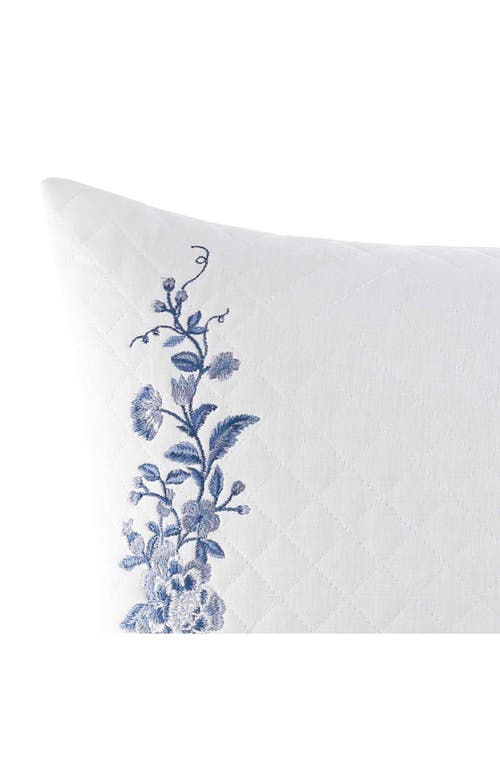 Laura Ashley Charlotte Accent Pillow In China Blue