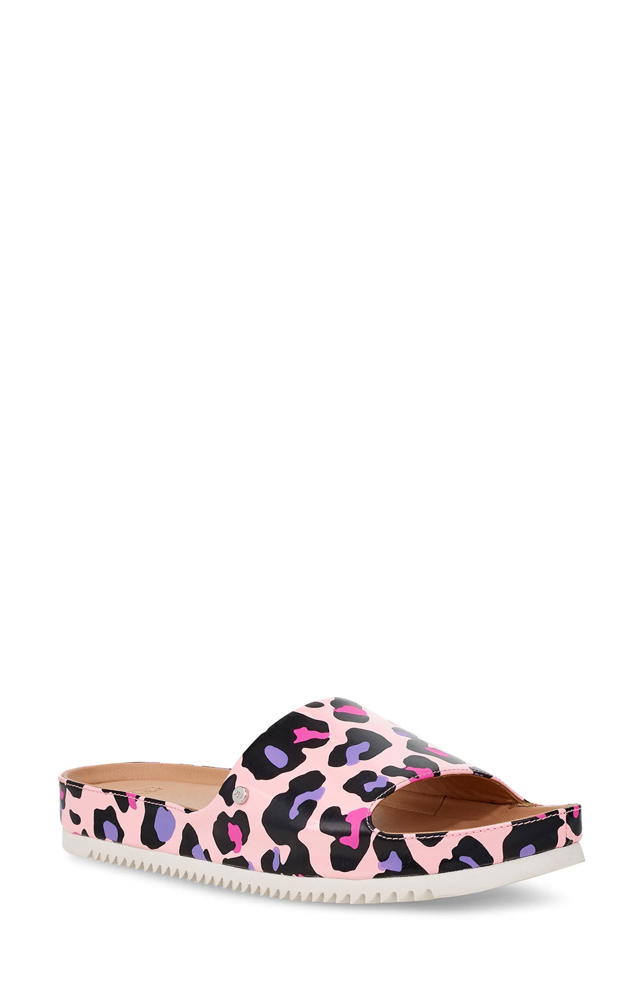 leopard ugg slides