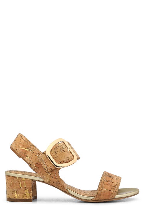 Shop Donald Pliner Ankle Strap Sandal In Natural/platino -ntpt