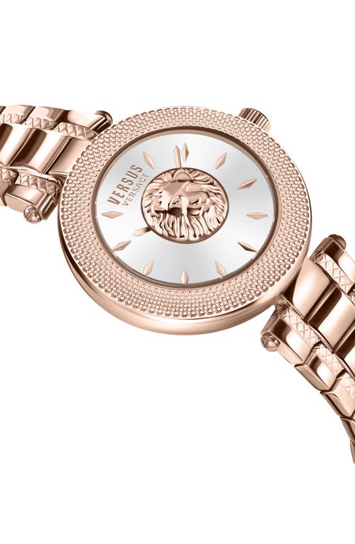 Shop Versus Versace Brick Lane Bracelet Watch, 36mm In Ip Rose Gold