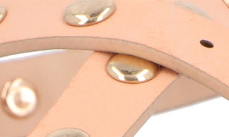 Shop Journee Collection Lindsay Studded Tru Comfort Platform Sandal In Blush
