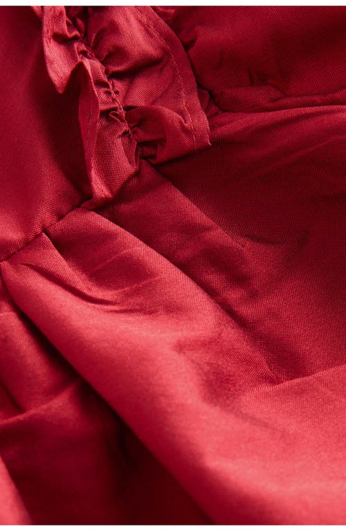 Shop Next Kids' Ruffle Taffeta Party Dress In Red