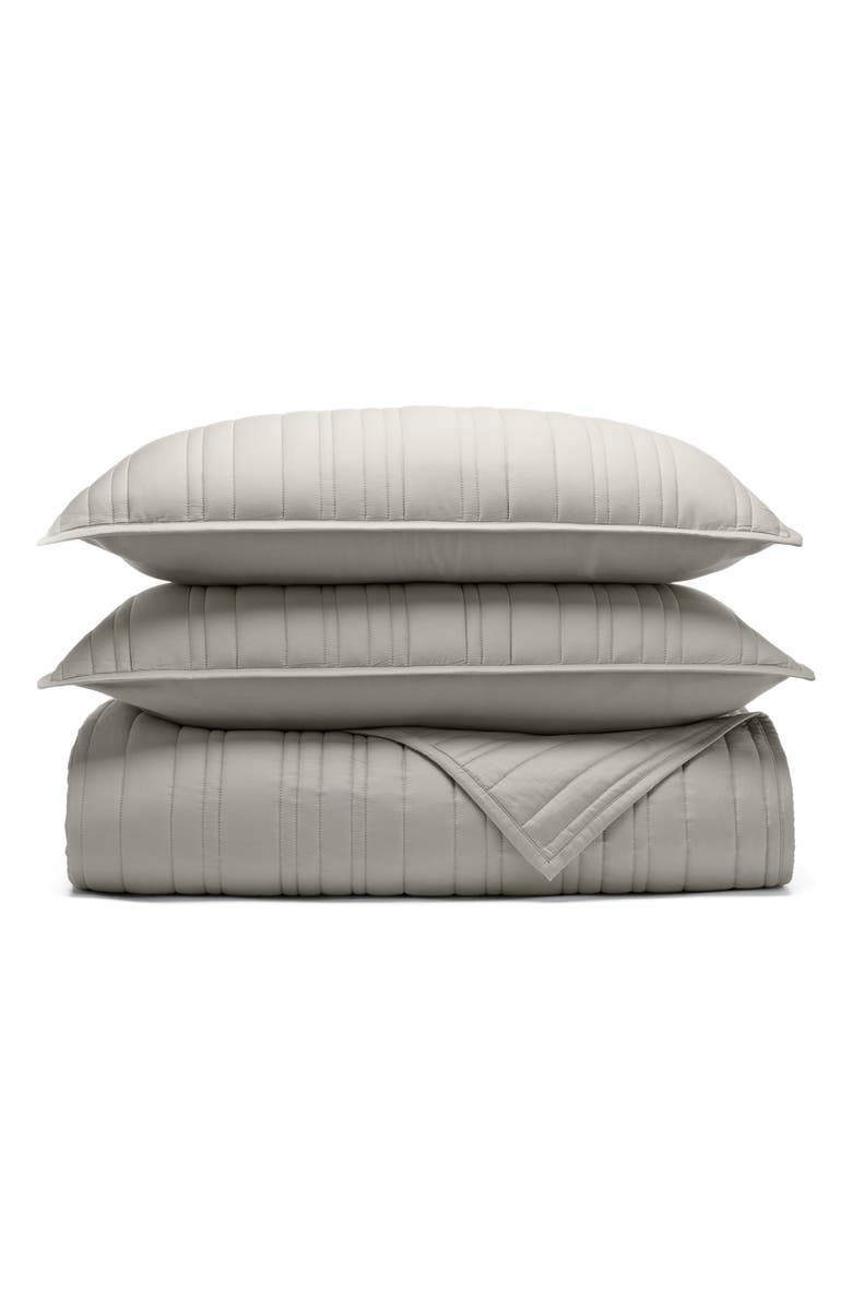 Boll & Branch Signature Stripe Organic Cotton Quilt & Sham Set Nordstrom