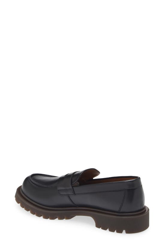 Shop Common Projects Lug Sole Penny Loafer In Black