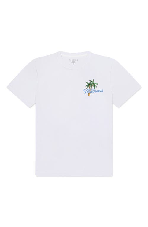 Beverly Hills Organic Cotton Graphic T-Shirt in White/Pink