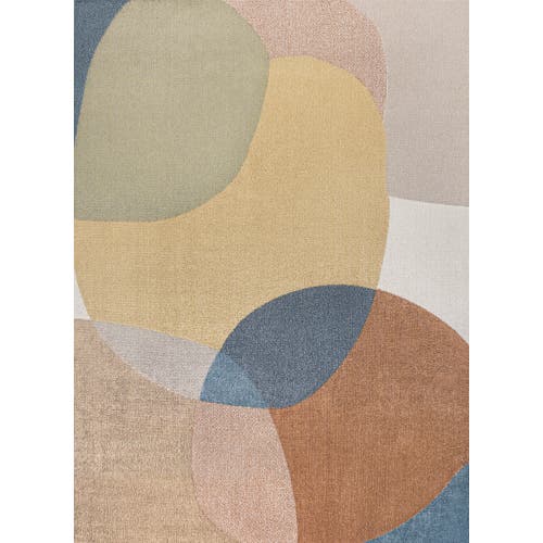 Jonathan Y Pebble Geometric Kids & Novelty Machine-washable Area Rug In Multi