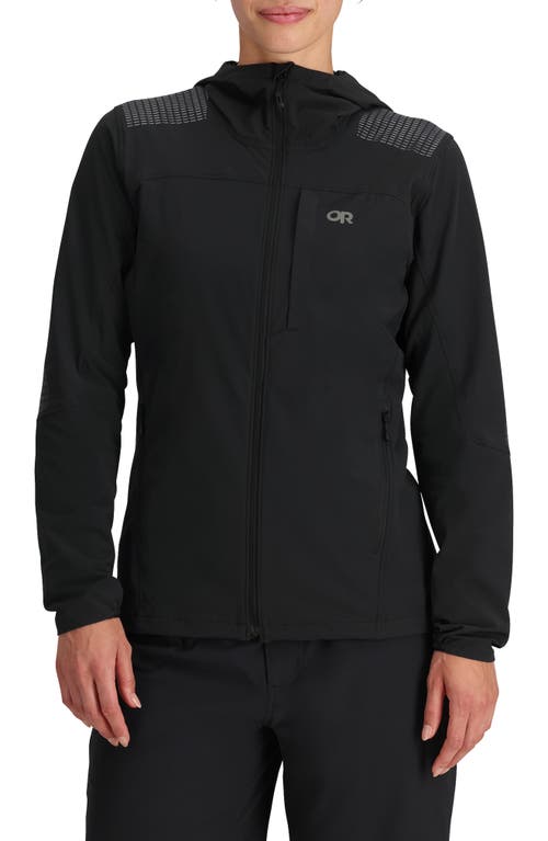 Ferrosi Water Resistant DuraPrint Hooded Jacket in Black