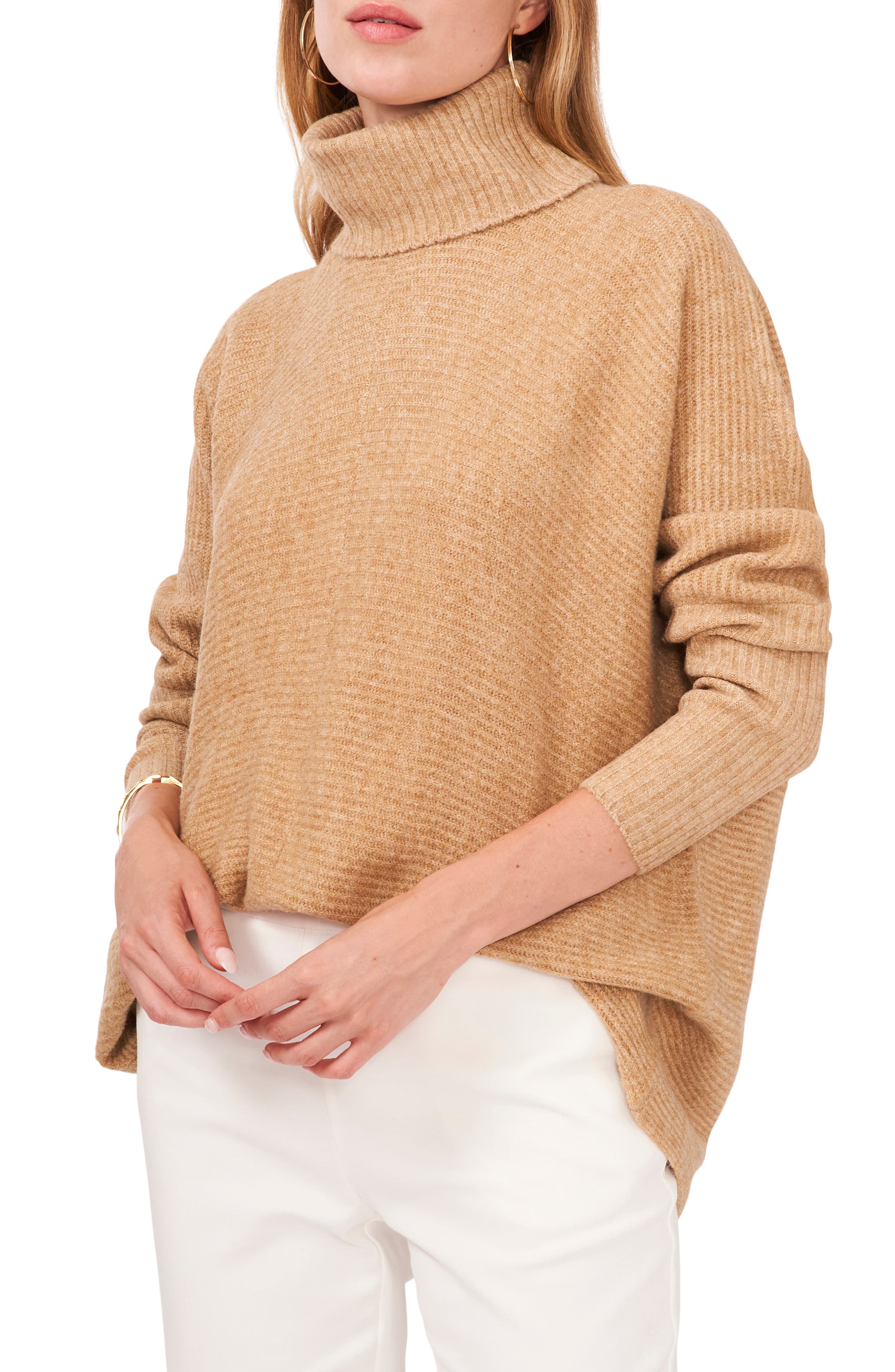 CeCe Chaus High/Low Turtleneck Sweater | Nordstromrack