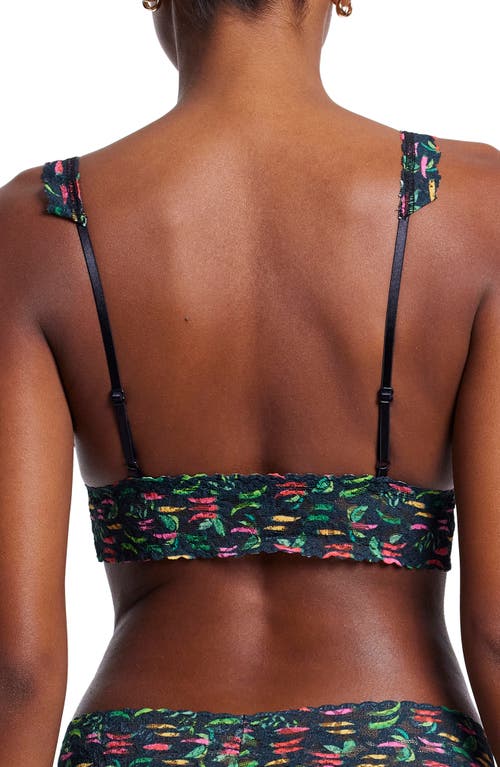 Hanky Panky Printed Signature Lace Crossover Bralette In Extra Spice