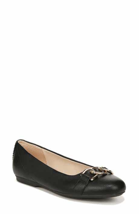 Size 9.5 - LifeStride Cameo Women's Black Synthetic Crinkle Pattern