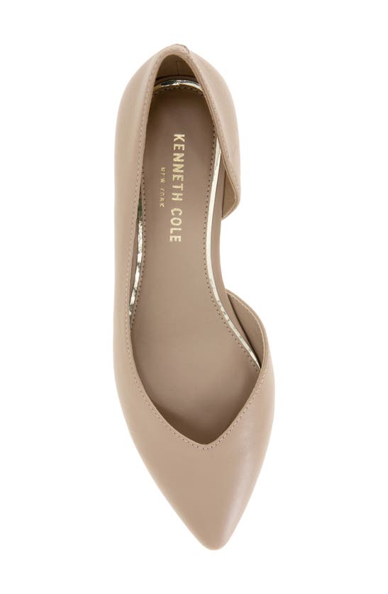 Kenneth Cole Carmina Half D'orsay Flat In Chai