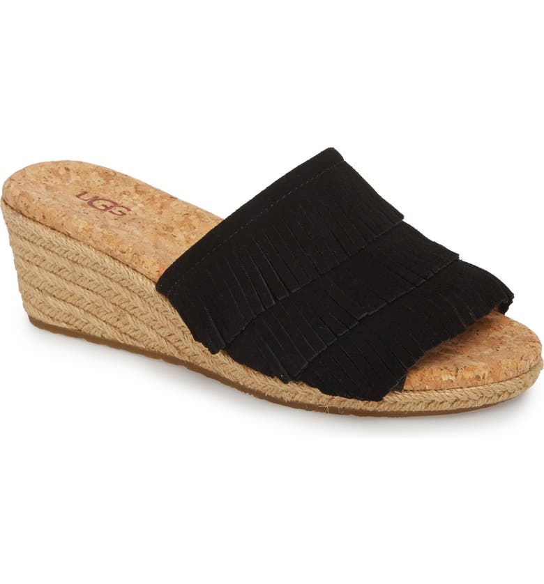 UGG® Kendra Fringe Wedge Sandal (Women) | Nordstrom