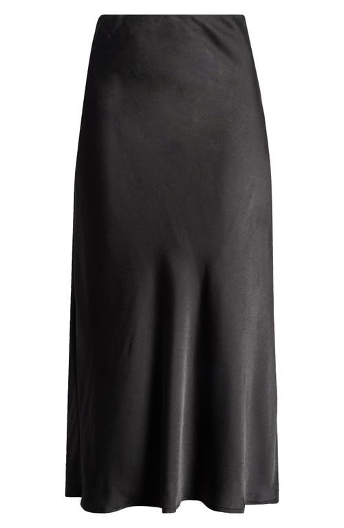 WAYF WAYF PORTER SATIN MIDI SKIRT 