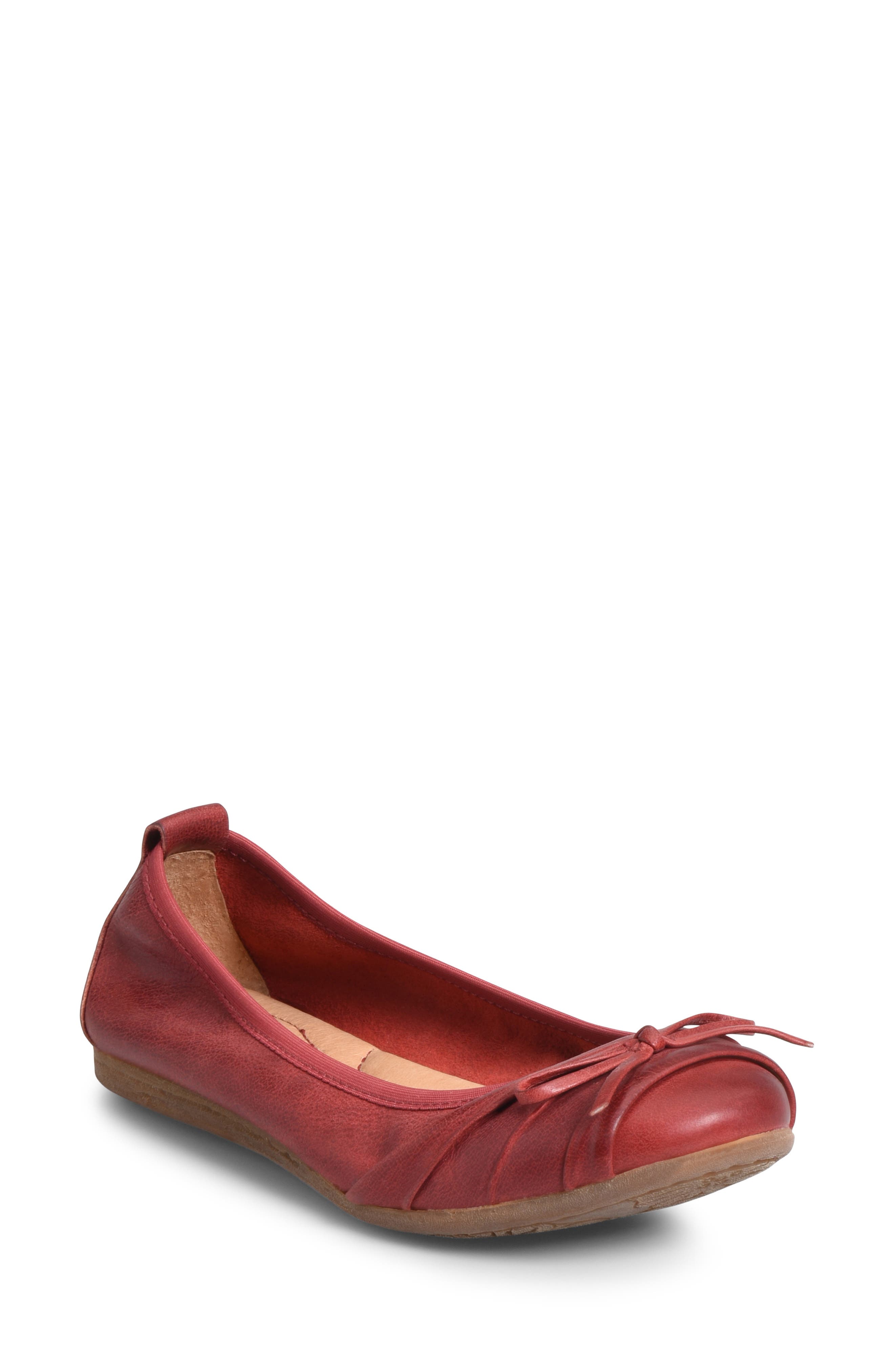 B?rn Chelan Ballet Flat- Red