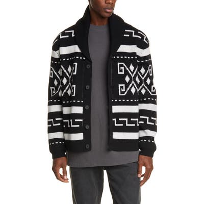 Billy Los Angeles Shawl Collar Cardigan, Black