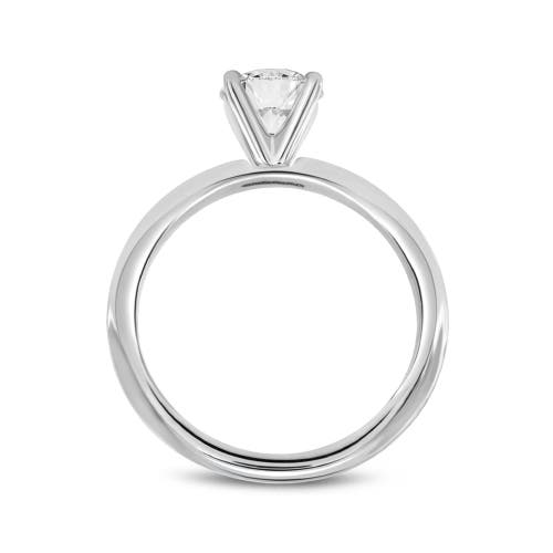 Asany Love Grown Collection 14k White Gold Round Cut Lab Grown Diamond Solitaire Engagement Ring In 14k White Gold