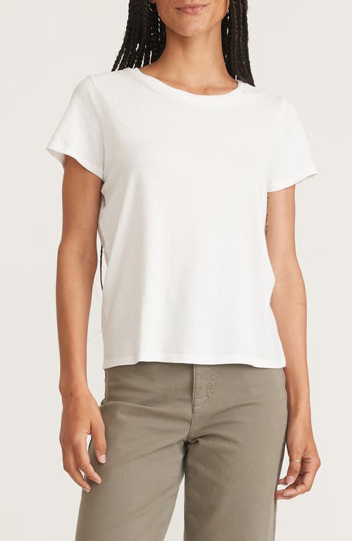 Marine Layer Easy Cotton T-Shirt in White 