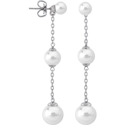Marjorica Simulated Pearl Drop Earrings