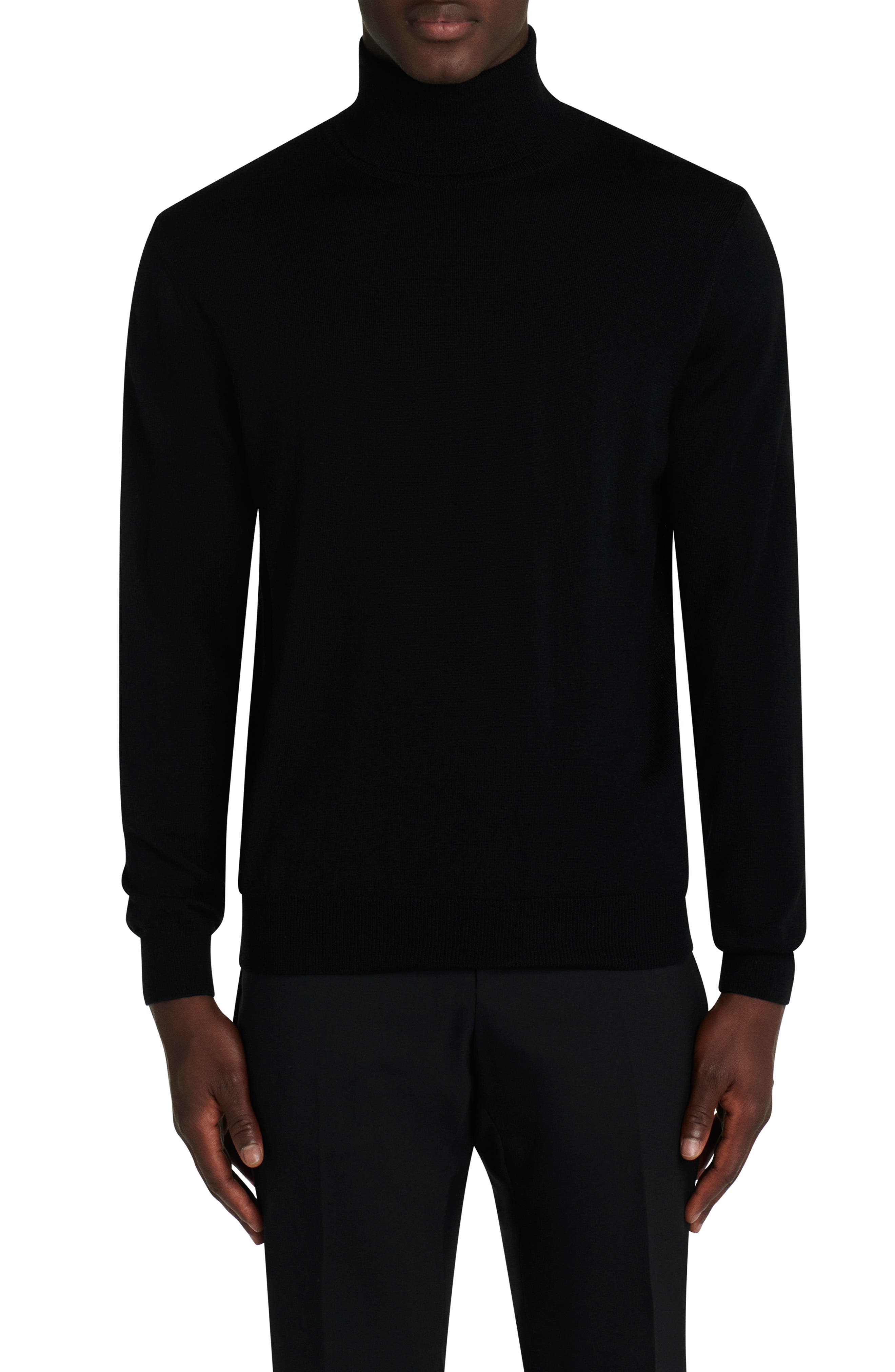 plain black turtleneck mens