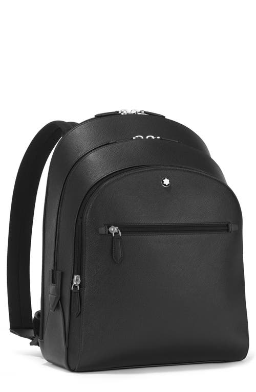 Montblanc Sartorial Leather Backpack in Black at Nordstrom