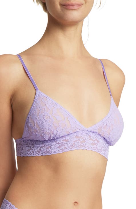 INC Women's Purple Lace Bralette Size S