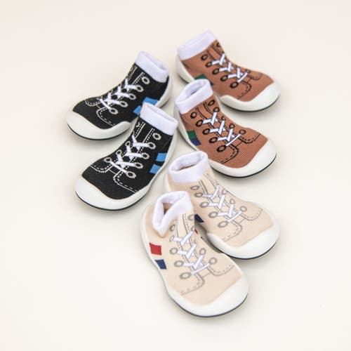 Komuello Toddler Sock Shoes Runner In Black