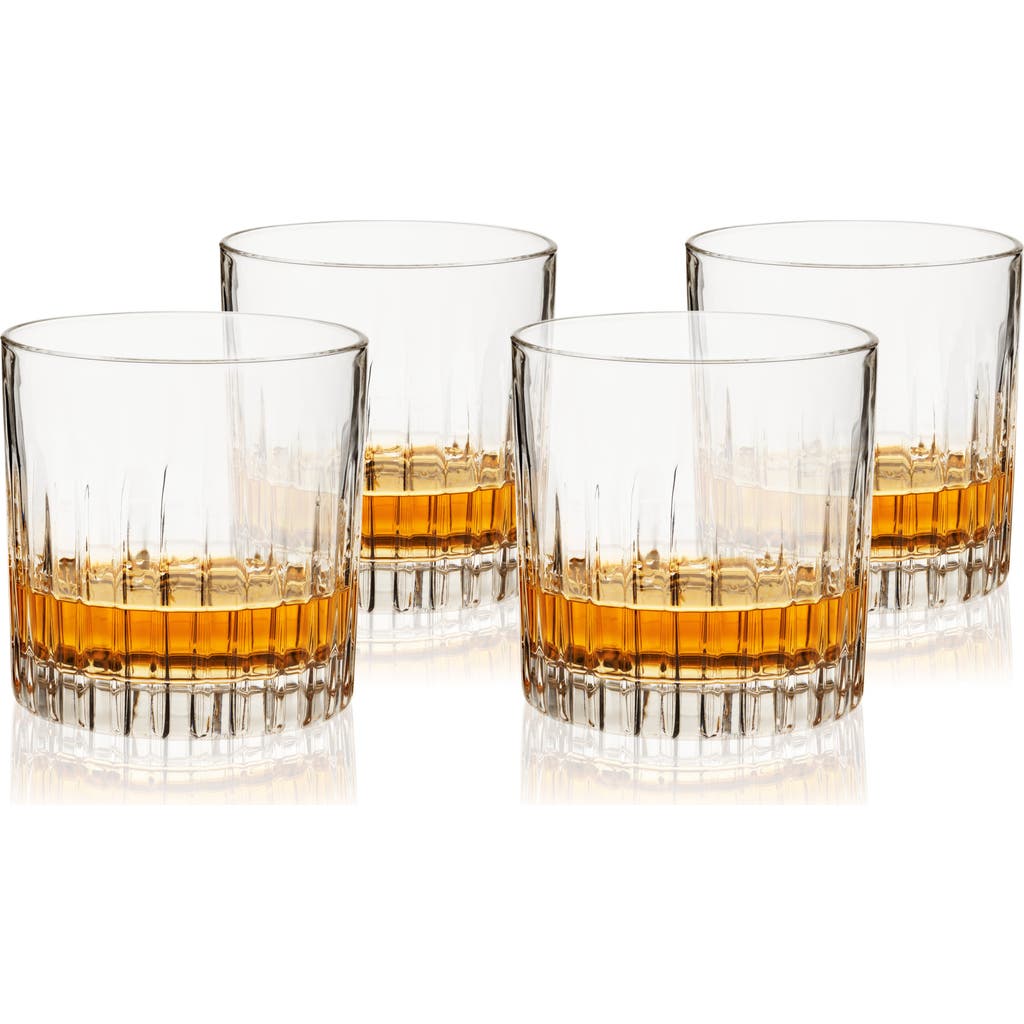 Viski Reserve Milo Crystal Neat Glasses In Clear