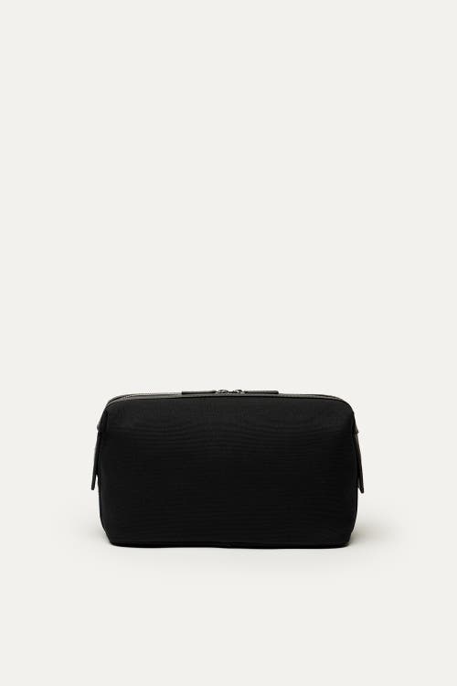Want Les Essentiels De La Vie Want Les Essentiels Kenyatta Organic Cotton Canvas Toiletry Bag In Black