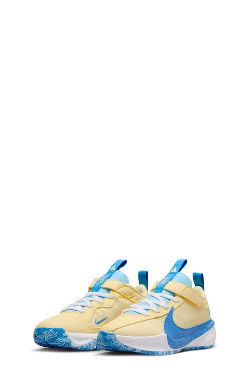 Nike Kids' Giannis Antetokounmpo Freak 5 Sneaker Blue/Light Orange/Yellow at Nordstrom, M
