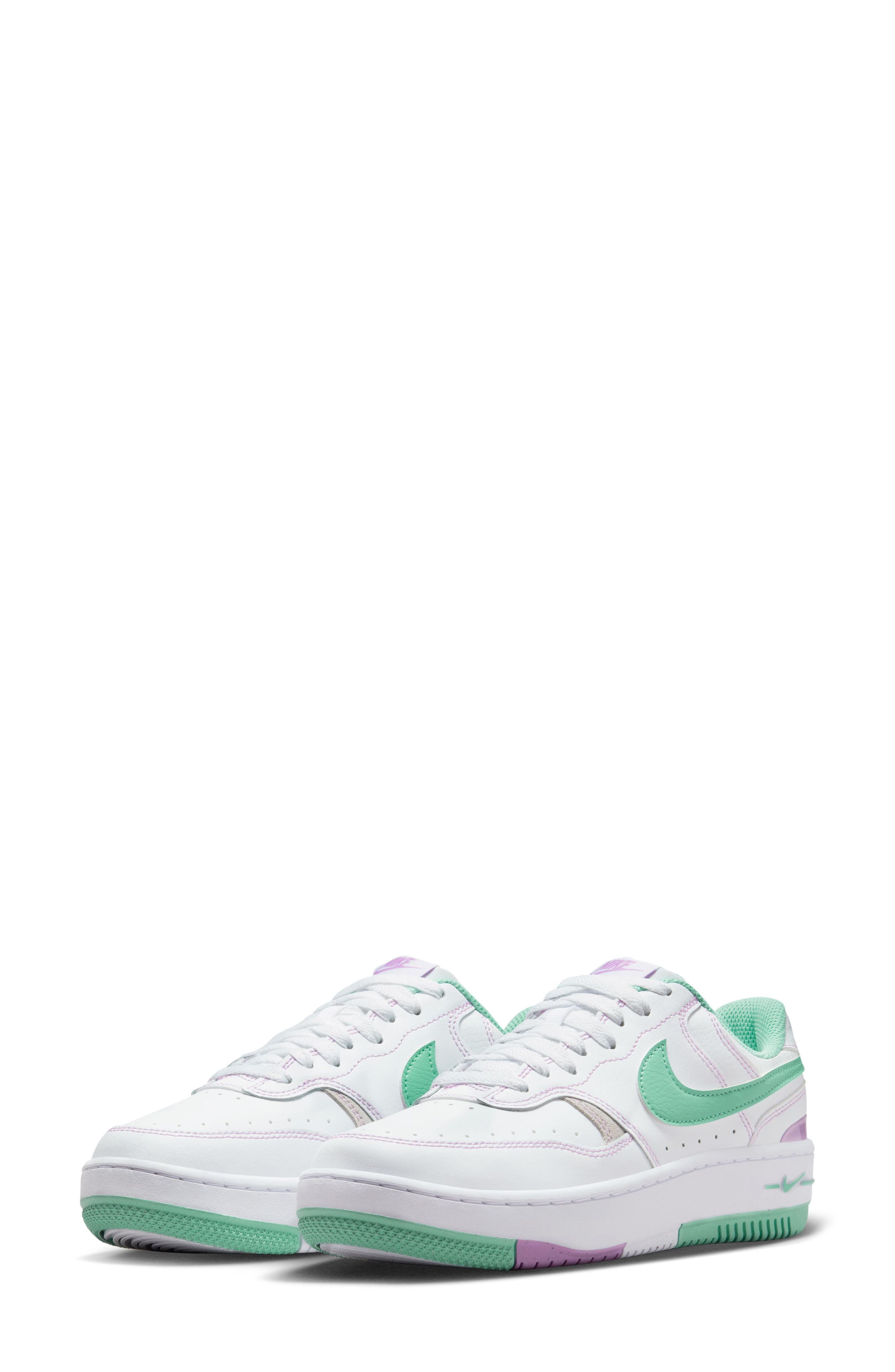 Nike Gamma Force Sneaker In White/emerald/fuchsia