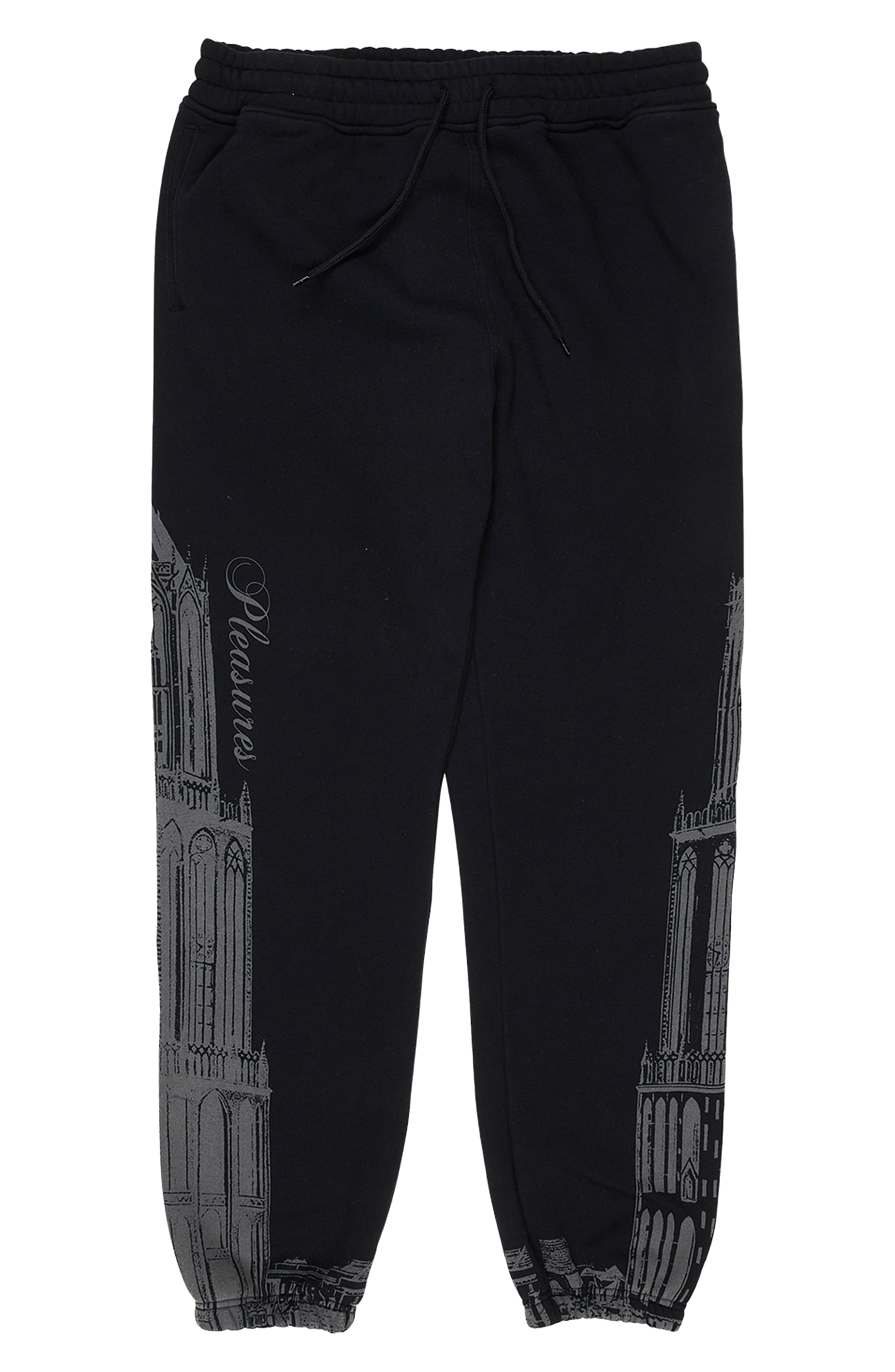 black short sweatpants
