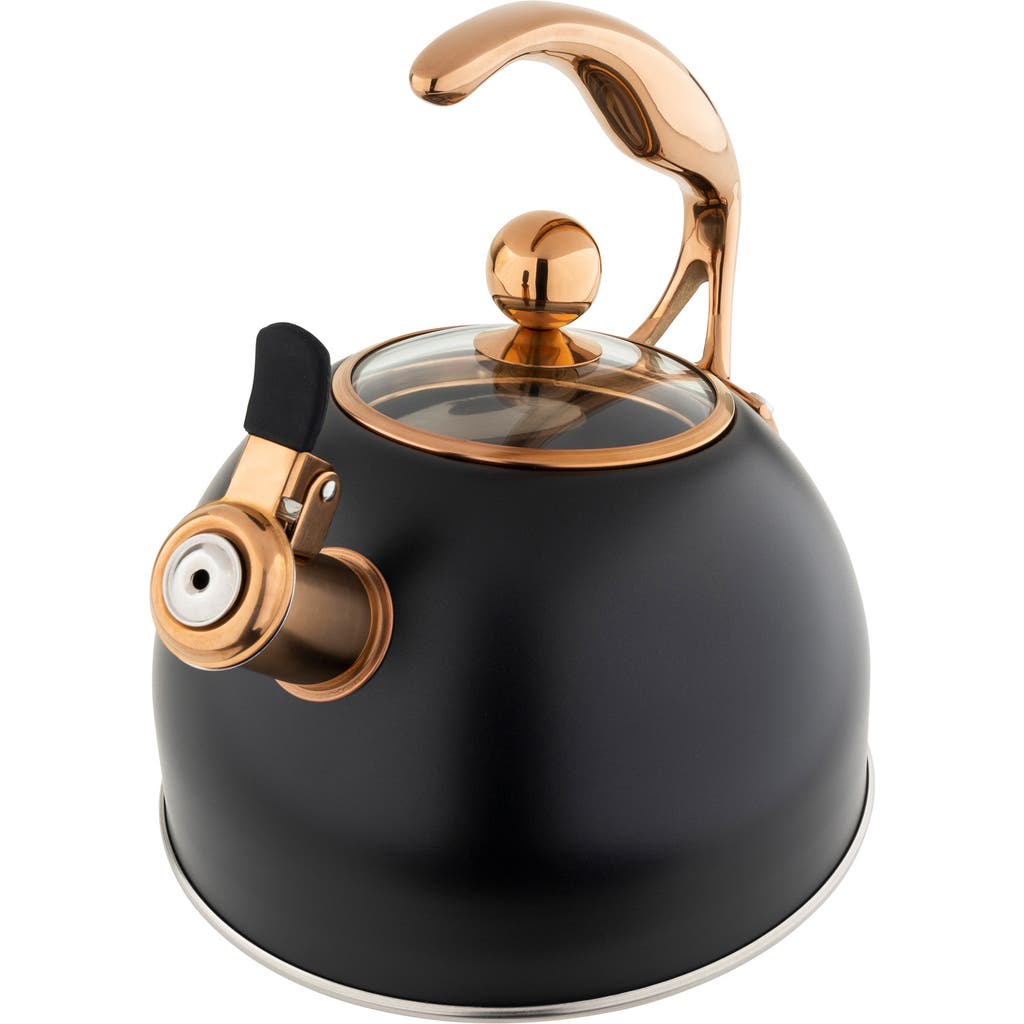 Viking 2.6-quart Tea Kettle In Black/copper