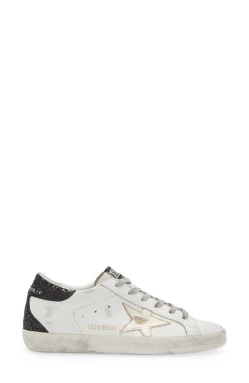 Golden Goose Super-star Low Top Sneaker In White/gold/black