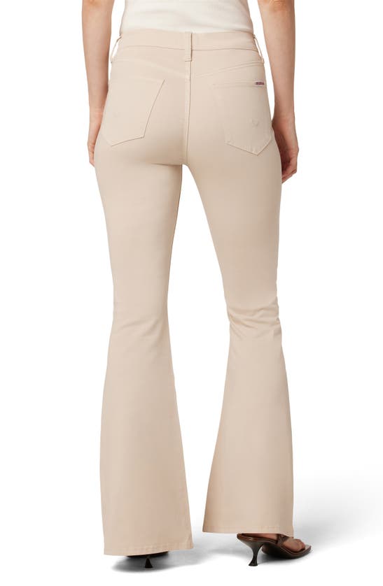 Shop Hudson Jeans Heidi High Rise Flare Jeans In Sandy Fluer