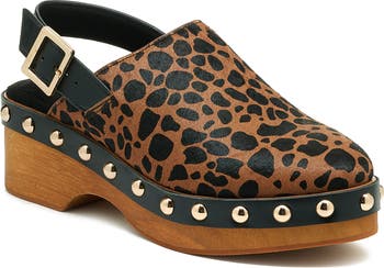 Kelsi Dagger Brooklyn Warehouse Genuine Calf Hair Slingback Platform Clog | Nordstrom