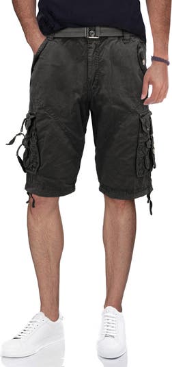 Men's xray messenger hot sale belted cargo shorts