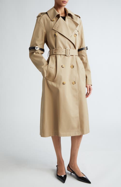 Coperni Hybrid Double Breasted Trench Coat Beige at Nordstrom,