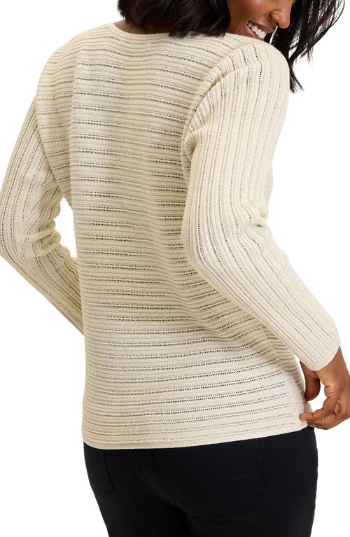 Tommy Bahama Jewel Bay Mini Sequin Sweater In Coconut