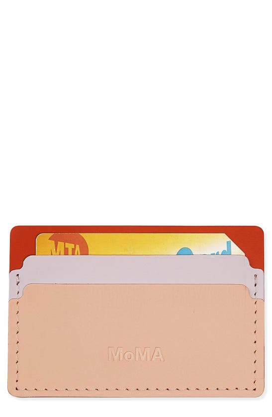 MOMA PRIMARY RECYCLED LEATHER CARD CASE