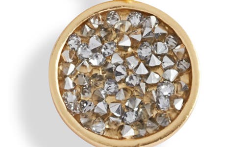 Karine Sultan Pavé Cubic Zirconia Coin Pendant Necklace In Gold