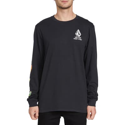 Volcom New High Score Long Sleeve Graphic T-Shirt, Black