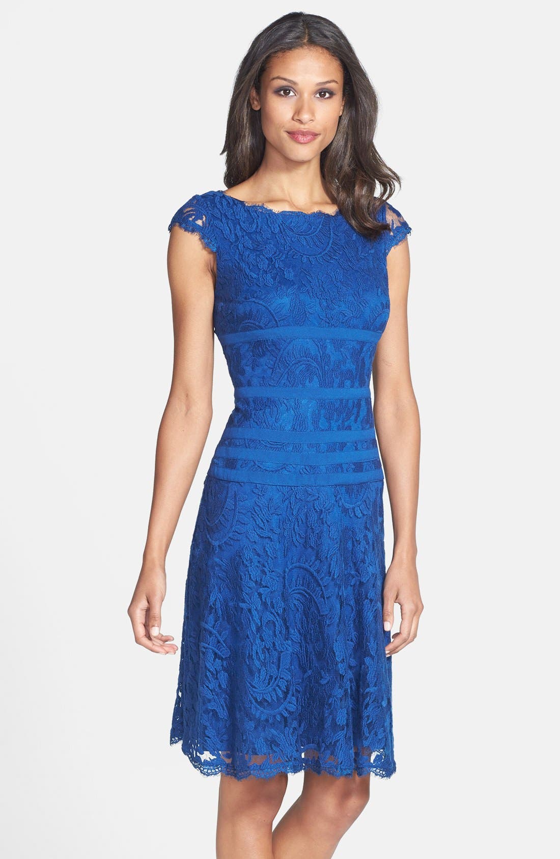 Adrianna Papell Lace Fit & Flare Dress (Regular & Petite) Nordstrom