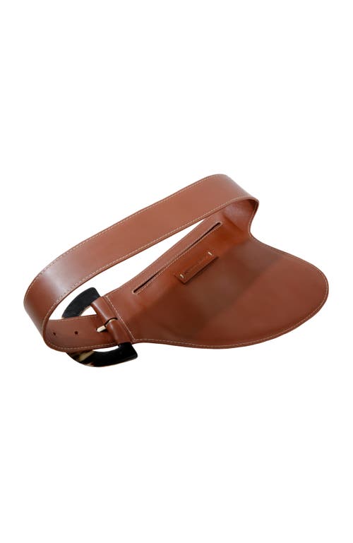 Adriana Castro La Jefa Leather Belt Bag In Marron