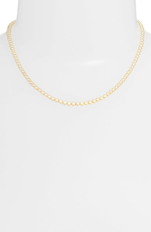 Shymi Classic Round Choker Necklace In Gold/white