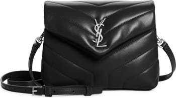 Black YSL-monogram quilted-leather cross-body bag