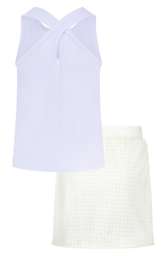 Nike Kids' Tank & Shorts Set In Citron Tint