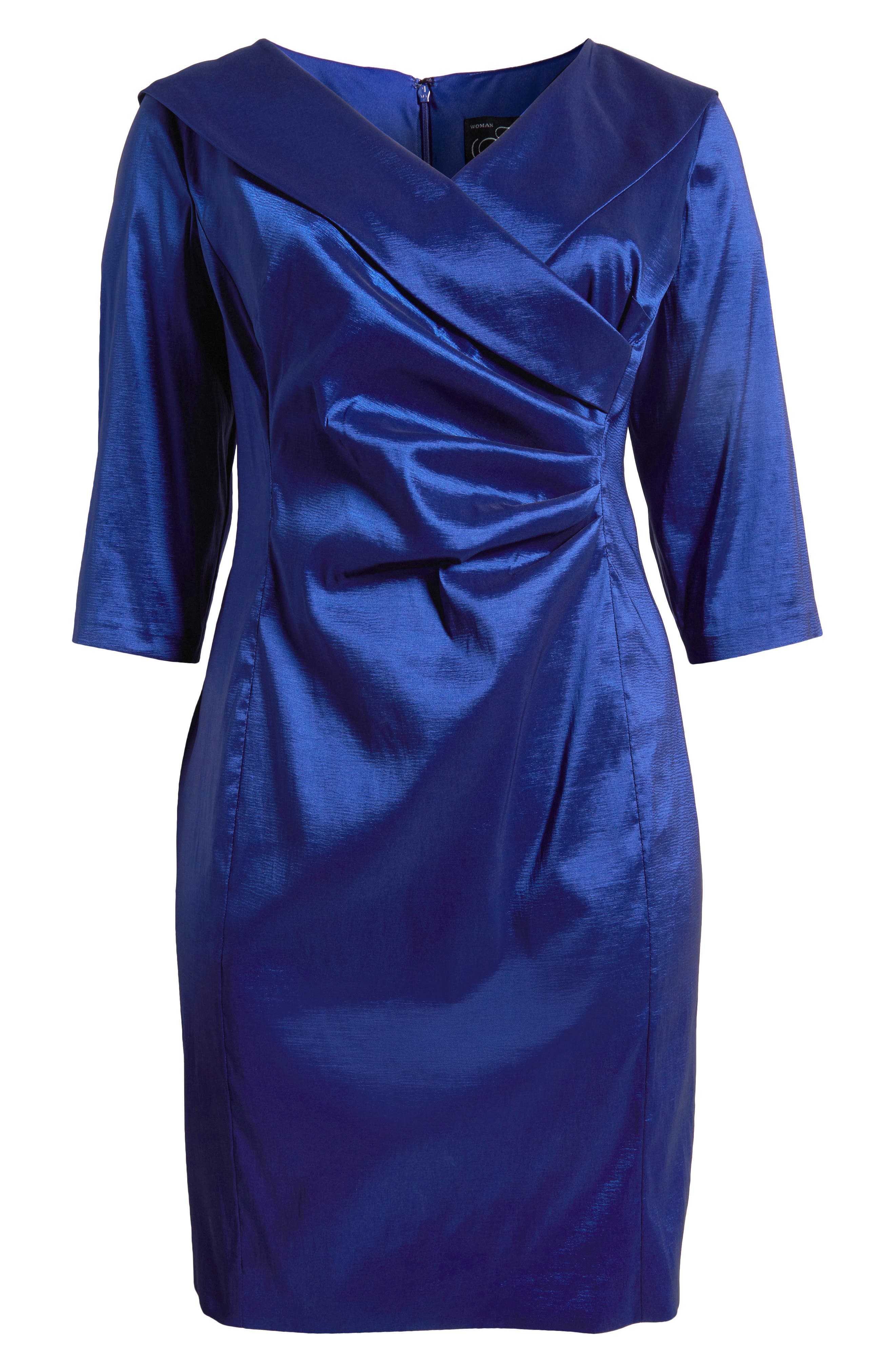 Alex Evenings Ruched Sheath Dress in Royal Smart Closet